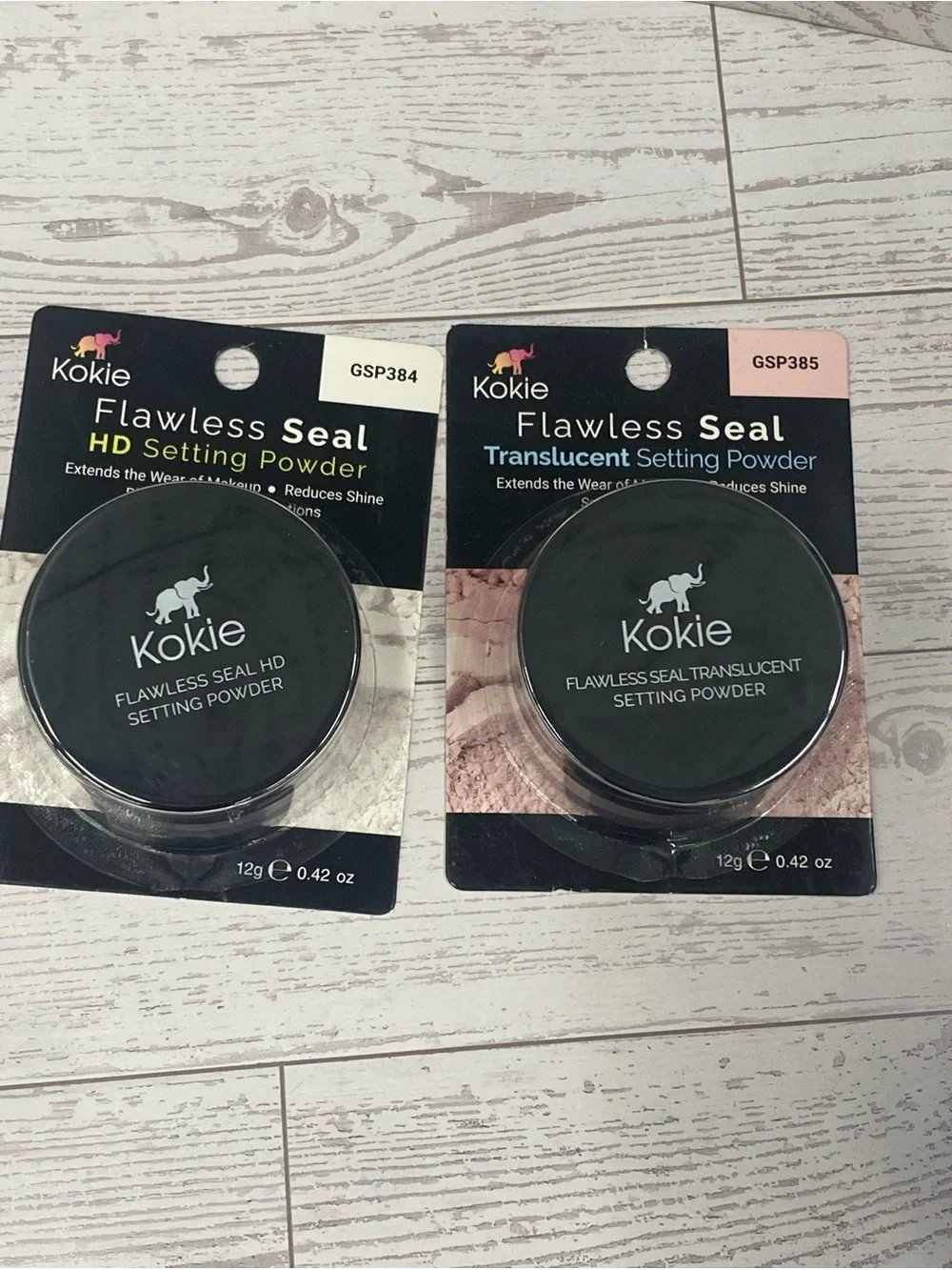 Kokie Flawless Seal Setting Powder HD & Translucent 2 pack